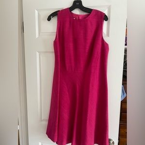 AKRIS Punto magenta Aline dress